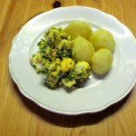 Grüner Eiersalat mit Salzkartoffeln