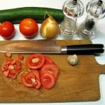 Tomaten Gurkensalat Zutaten