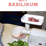 Hackfleisch mit Basilikum